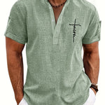 Moda Lusitana - Camisa Elegante com Colarinho Moderno