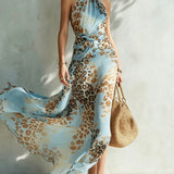 Moda Lusitana - Vestido Glamour com Padrão Animal