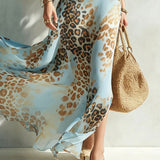 Moda Lusitana - Vestido Glamour com Padrão Animal