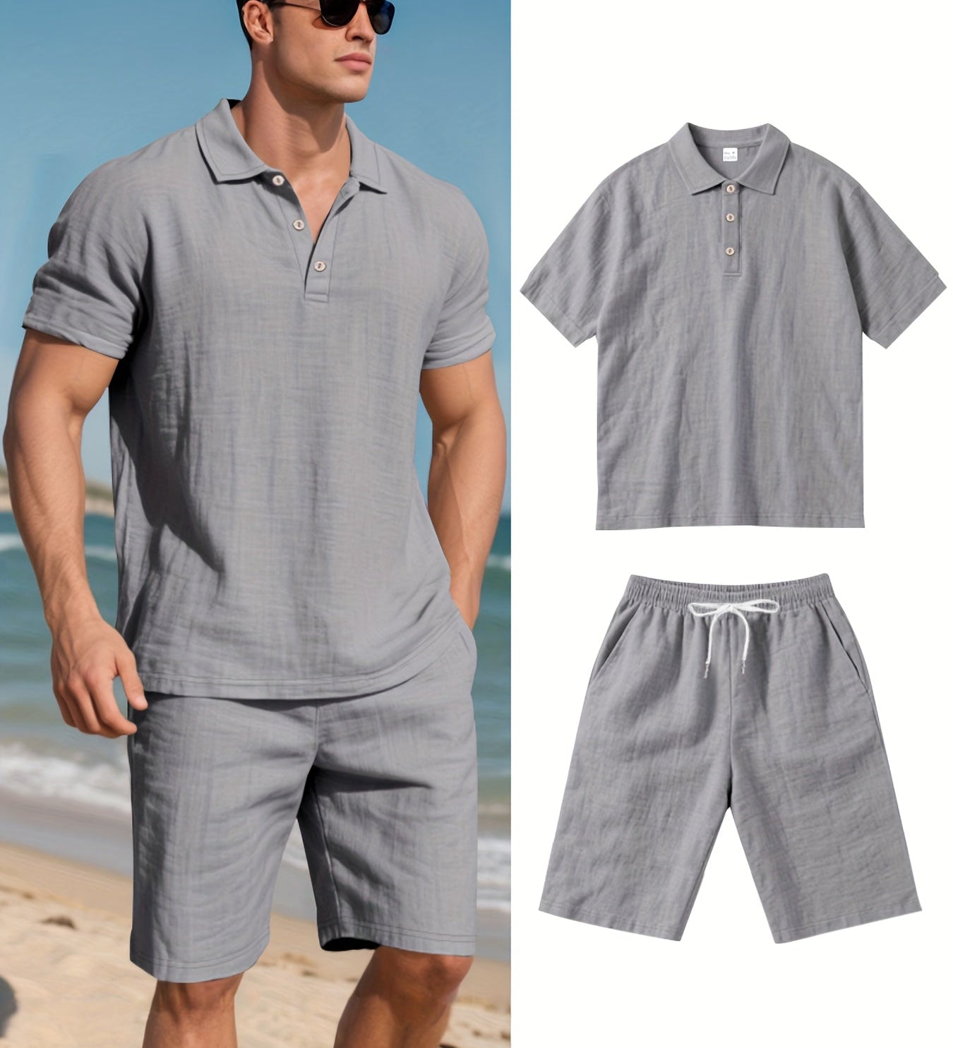 Conjunto de linho para homem