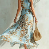 Moda Lusitana - Vestido Glamour com Padrão Animal