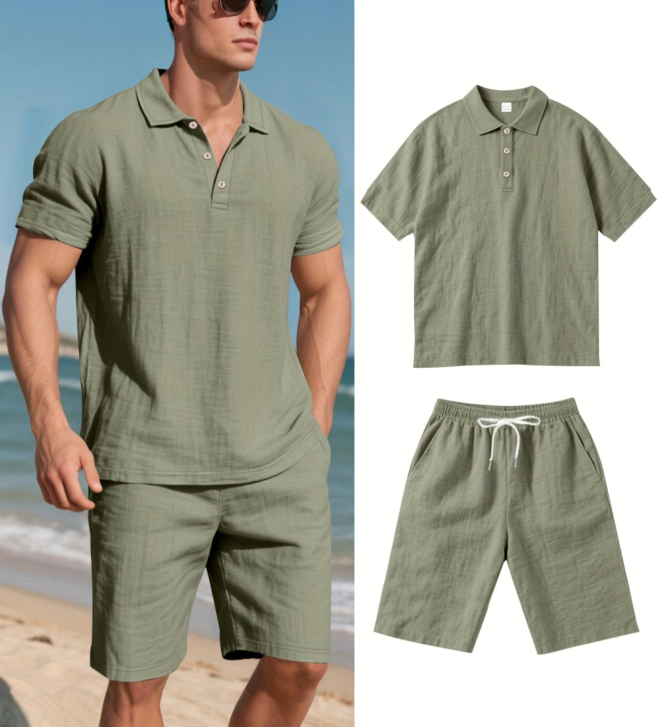 Conjunto de linho para homem