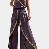 Vestido Mono Detalhes Dourados