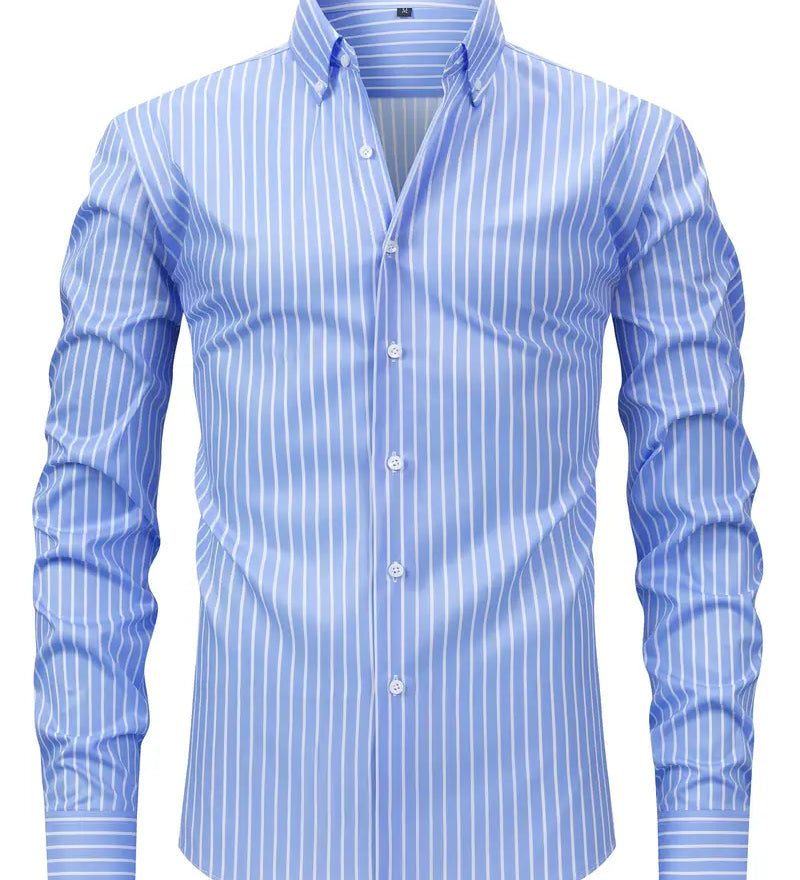 Camisa às riscas chique