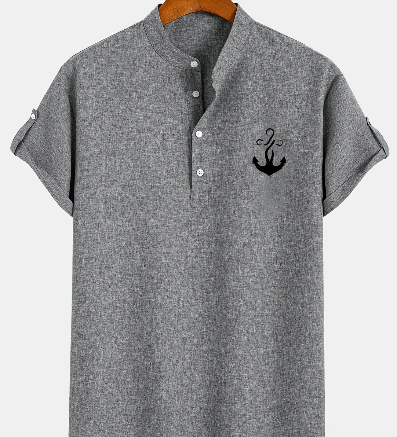 Moda Lusitana - Camisa Elegante com Colarinho Moderno