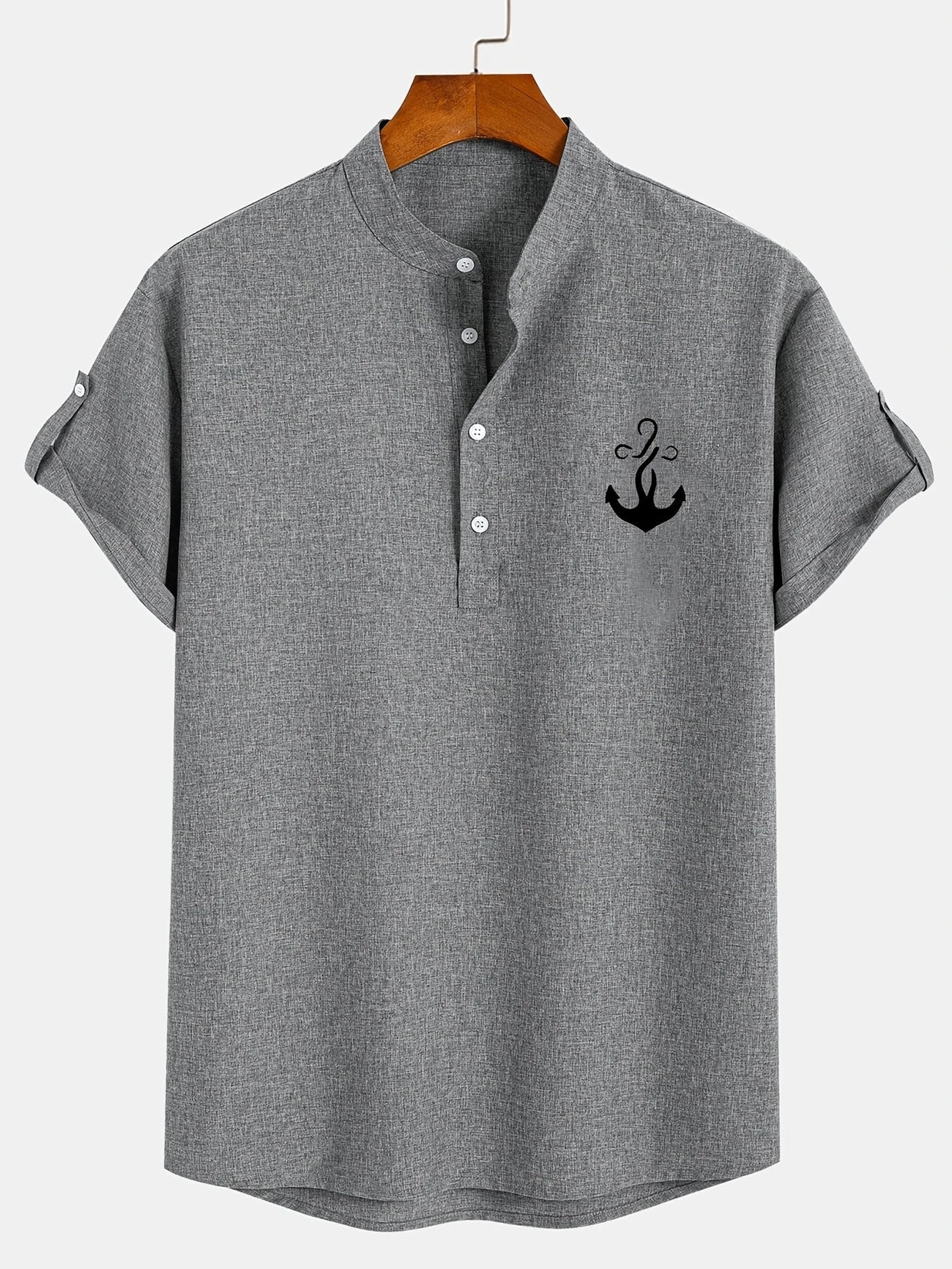 Moda Lusitana - Camisa Elegante com Colarinho Moderno