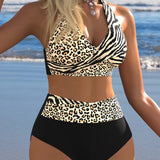 Moda Lusitana - Biquíni Sexy com Estampa Animal