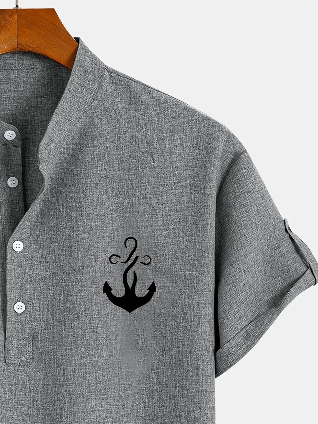 Moda Lusitana - Camisa Elegante com Colarinho Moderno