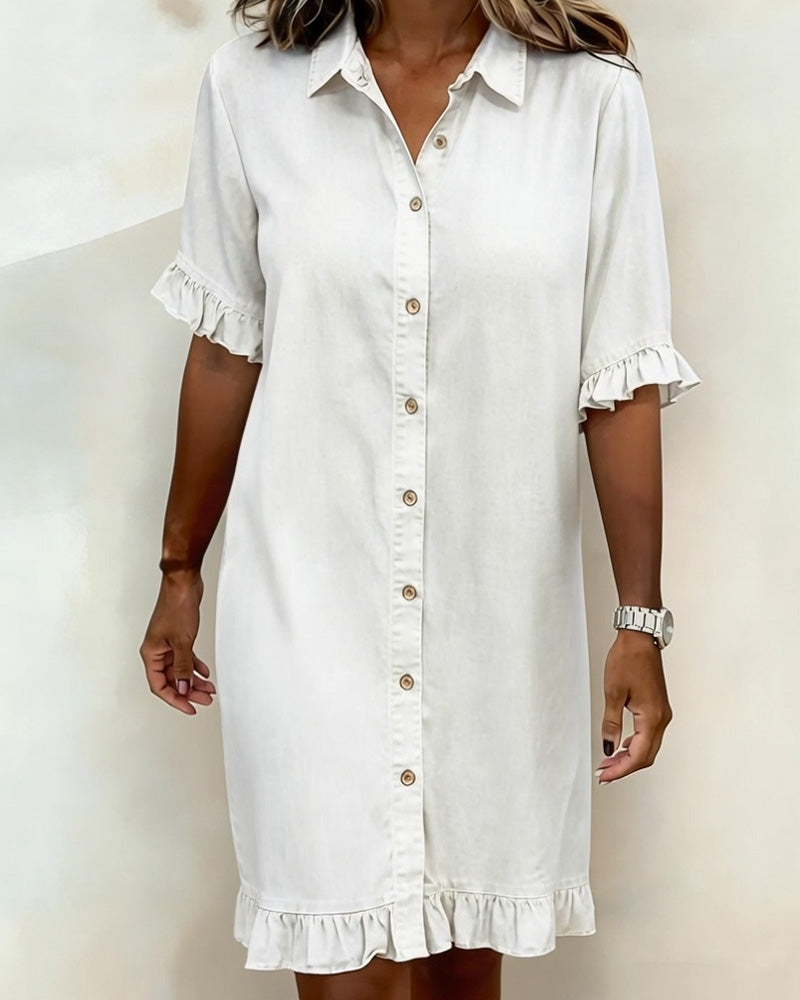 Moda Lusitana - Vestido Denim Elegante