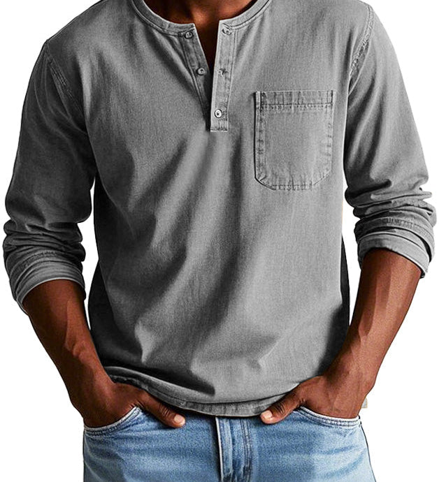 Lenoir™ | Camisa vintage de manga comprida