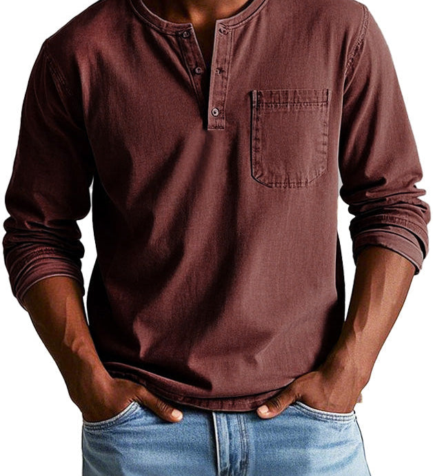 Lenoir™ | Camisa vintage de manga comprida