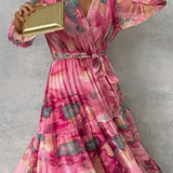Vestido Floral de Envolver
