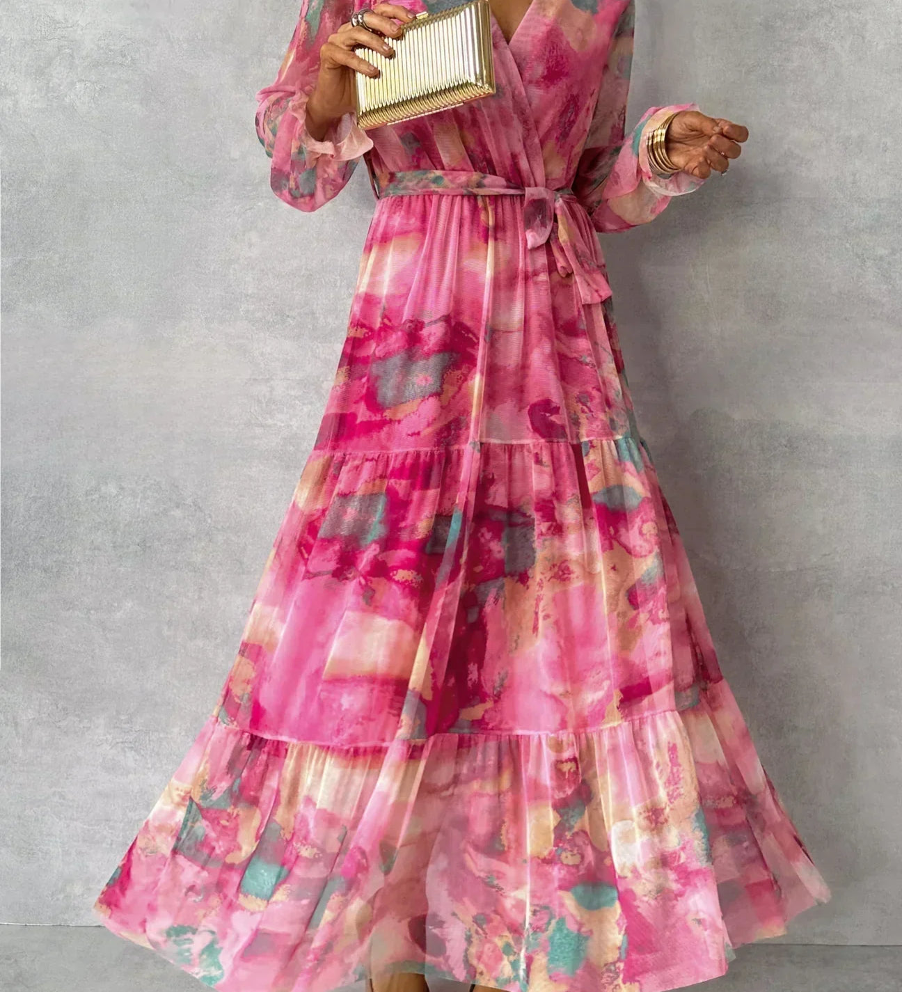 Vestido Floral de Envolver