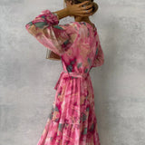 Vestido Floral de Envolver