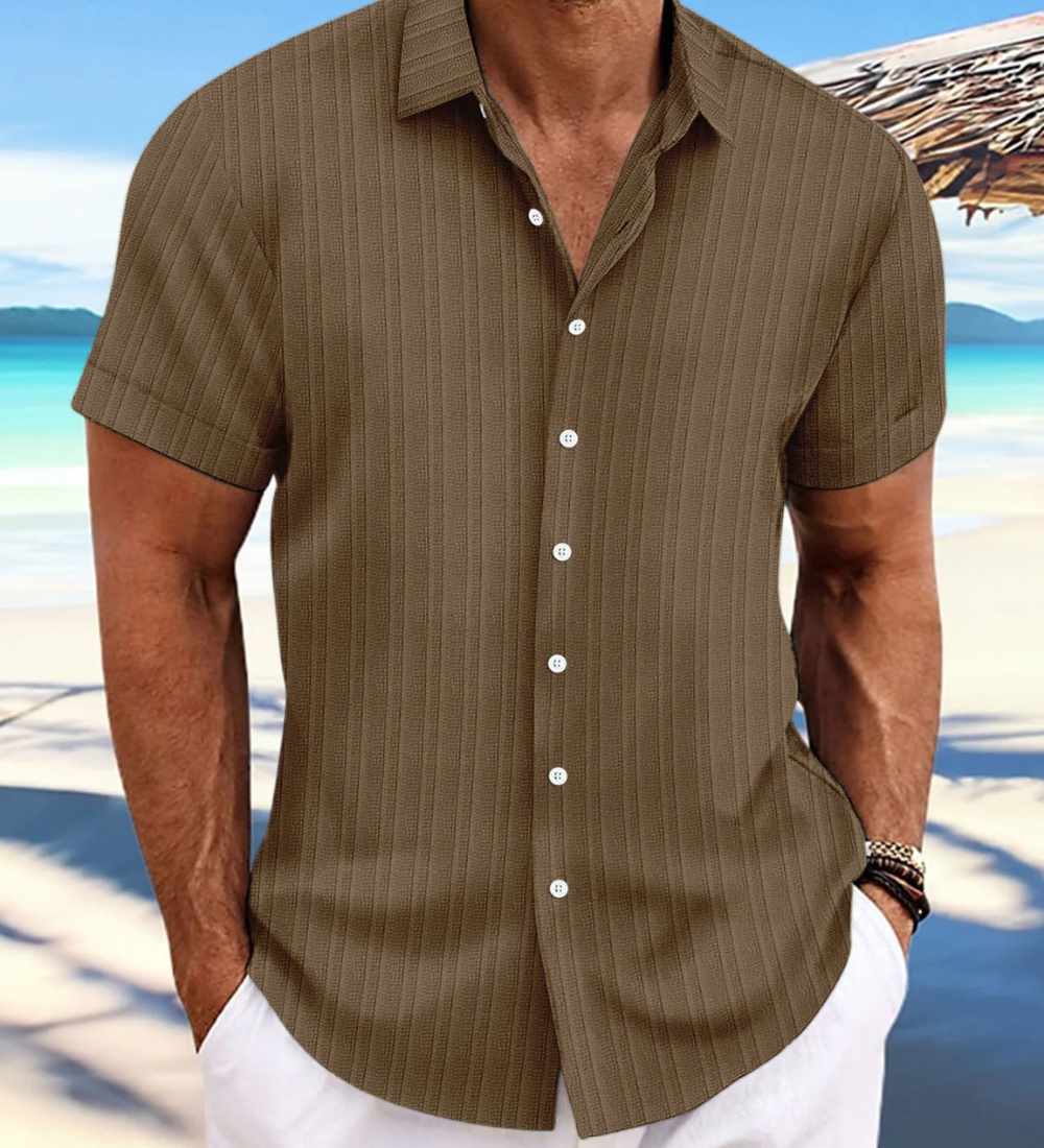 Camisa casual de manga curta