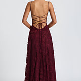 Francisa™ | Vestido longo com corpete de renda