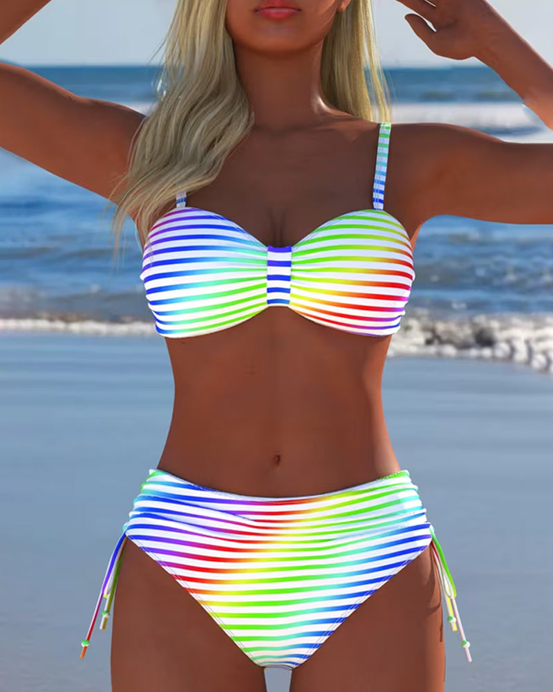 Moda Lusitana - Biquíni de Verão Listrado