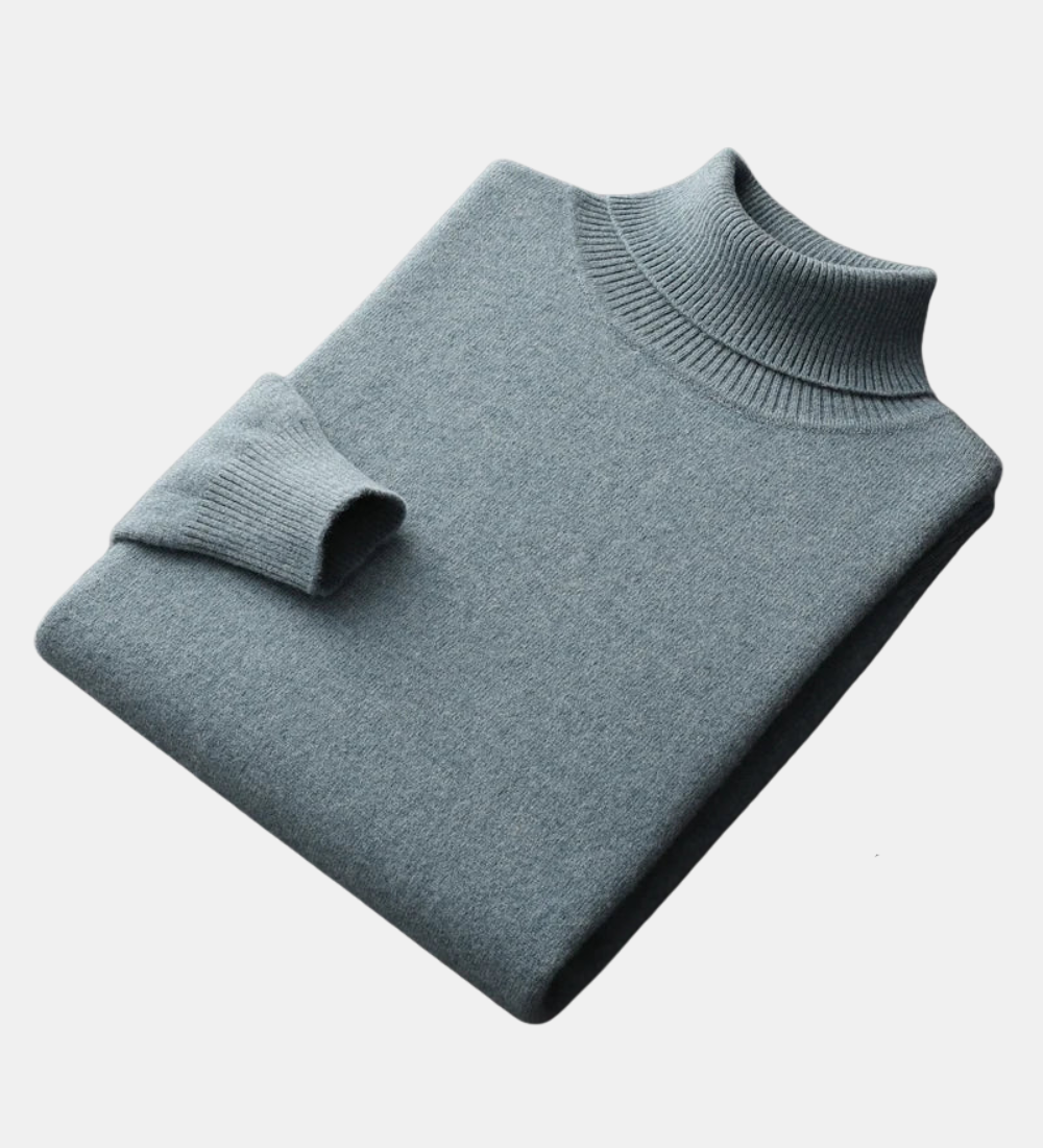 Camisola de gola alta em caxemira Mars