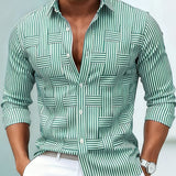 Moda Lusitana - Camisa de Homem às Riscas Vintage