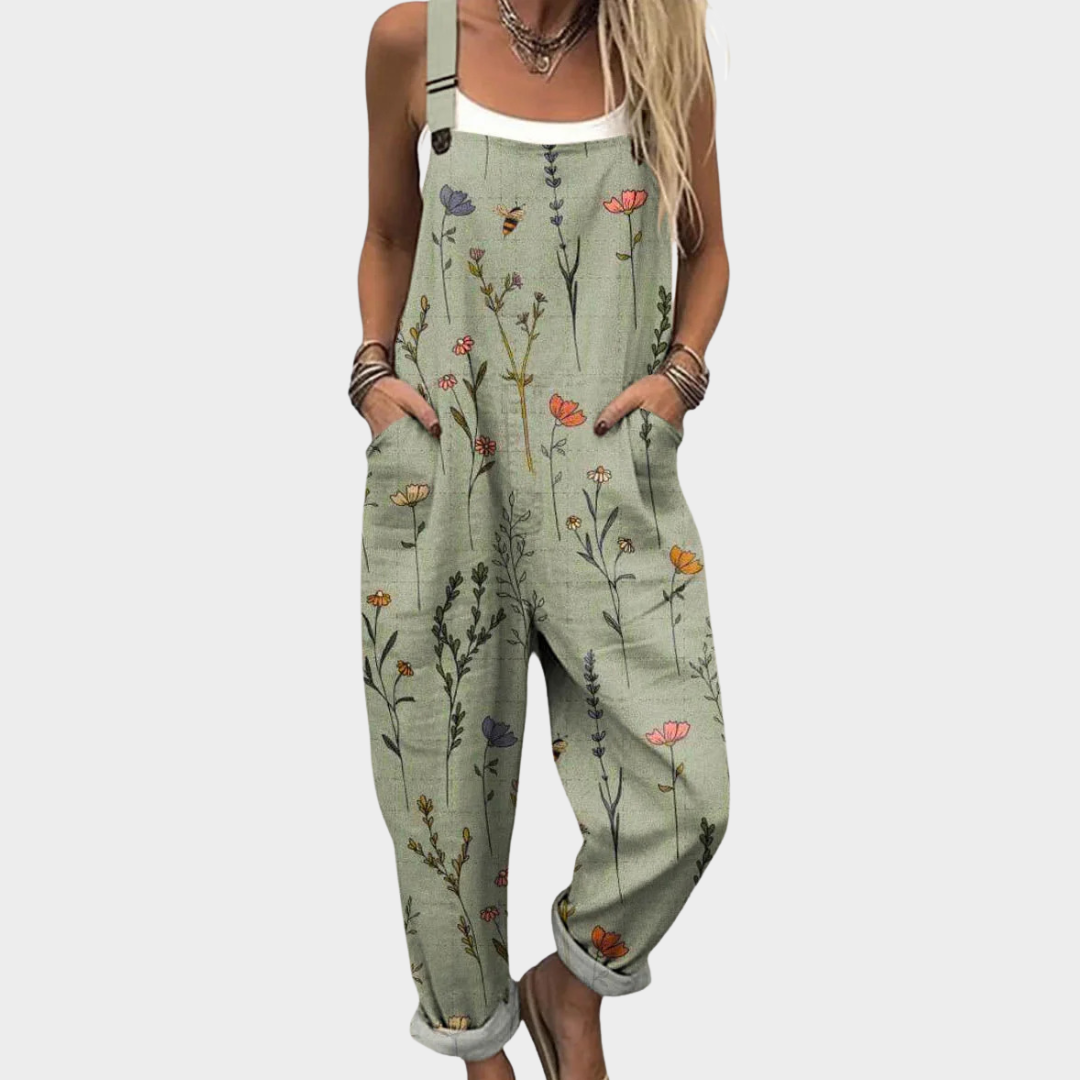 Moda Lusitana - Macacão Estampado Confortável