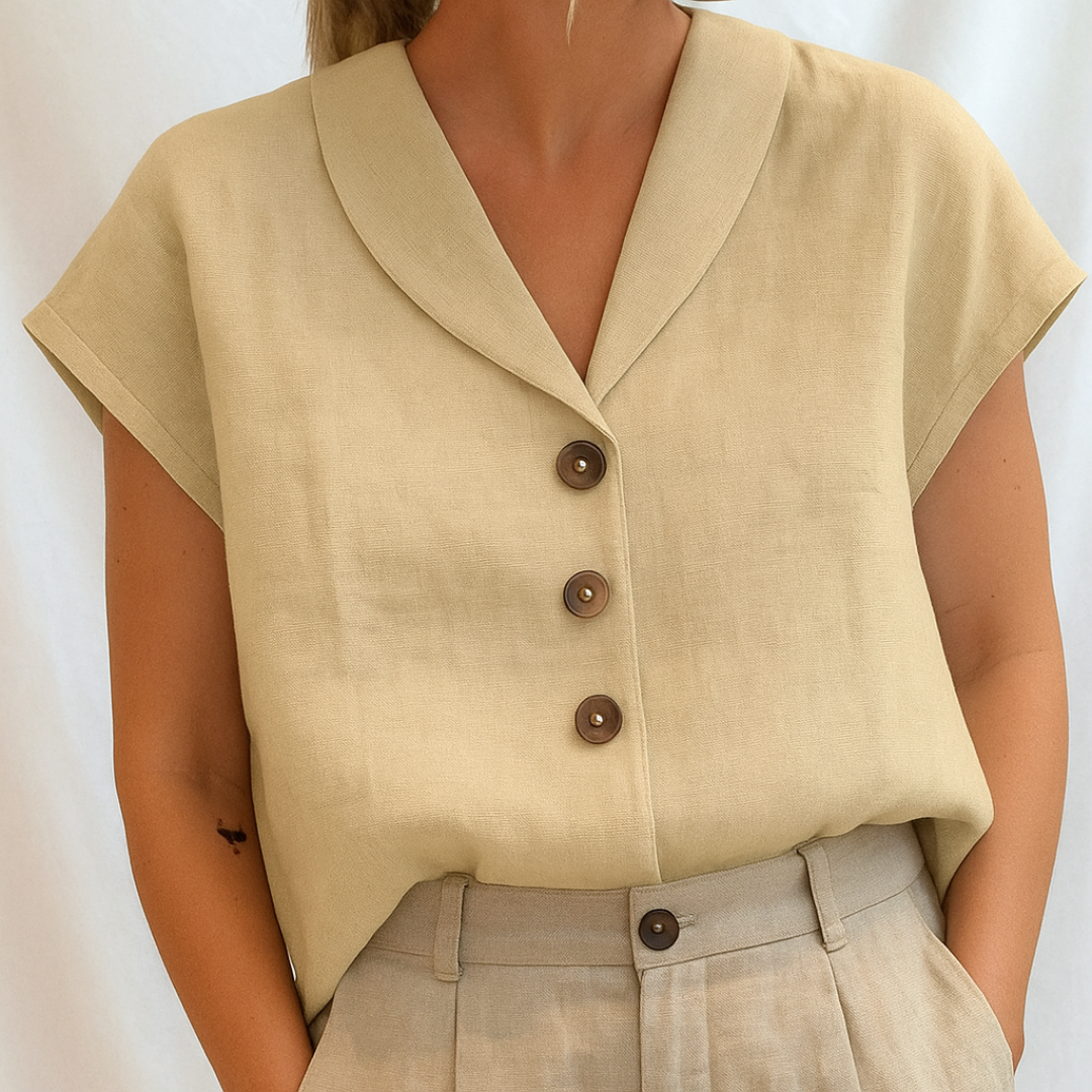 Lois | Blusa lisa elegante
