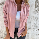 Moda Lusitana - Casaco de Veludo com Capuz