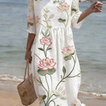 Moda Lusitana - Vestido Floral Fresco e Confortável