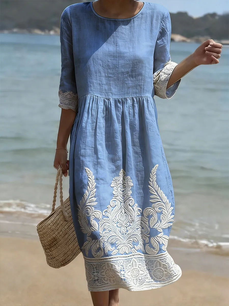 Moda Lusitana - Vestido com Estampa Floral