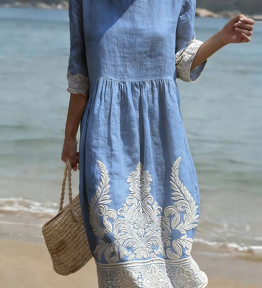 Moda Lusitana - Vestido com Estampa Floral