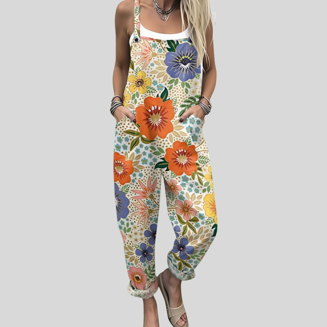 Moda Lusitana - Jardineira Estampada Confortável
