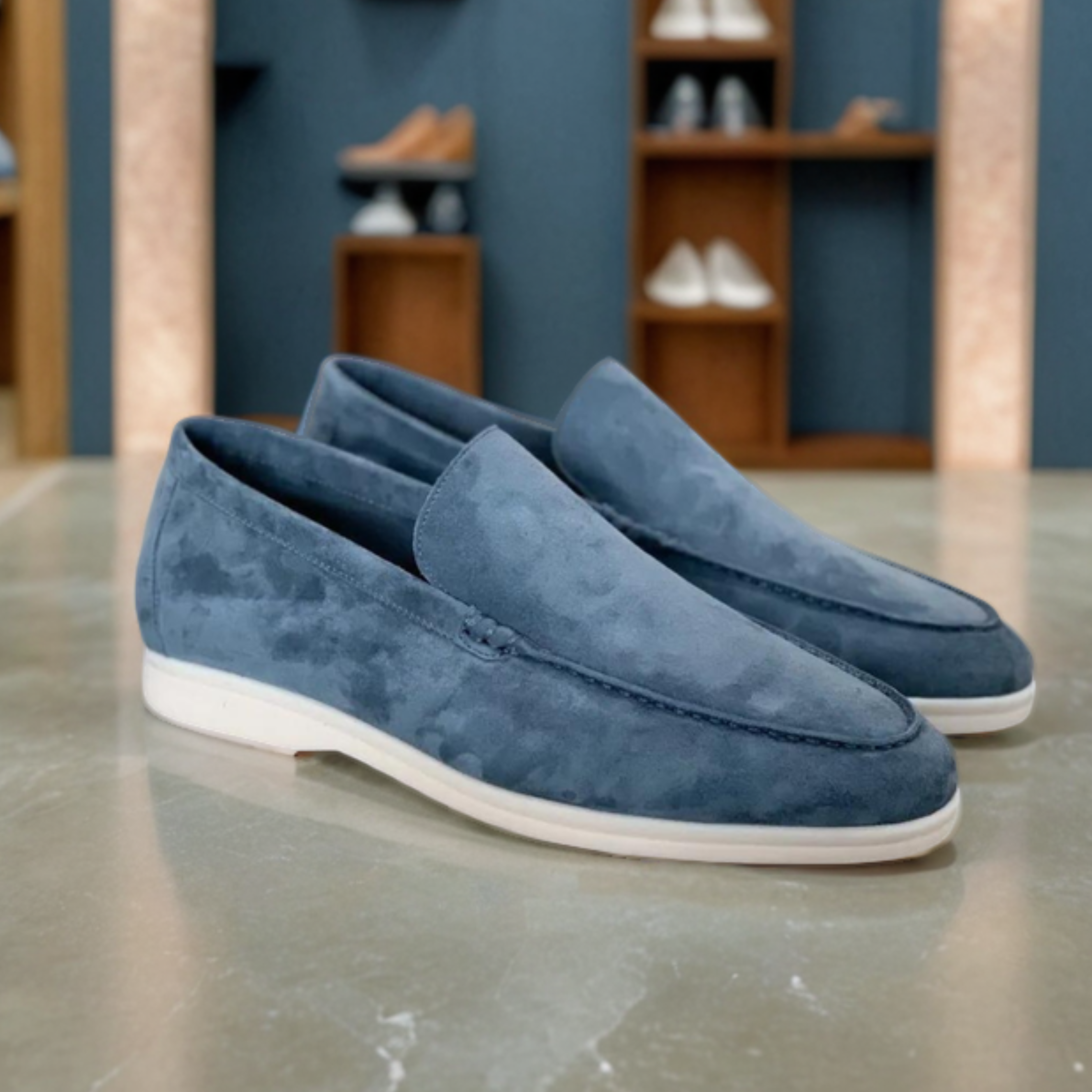 Mocassins de camurça premium
