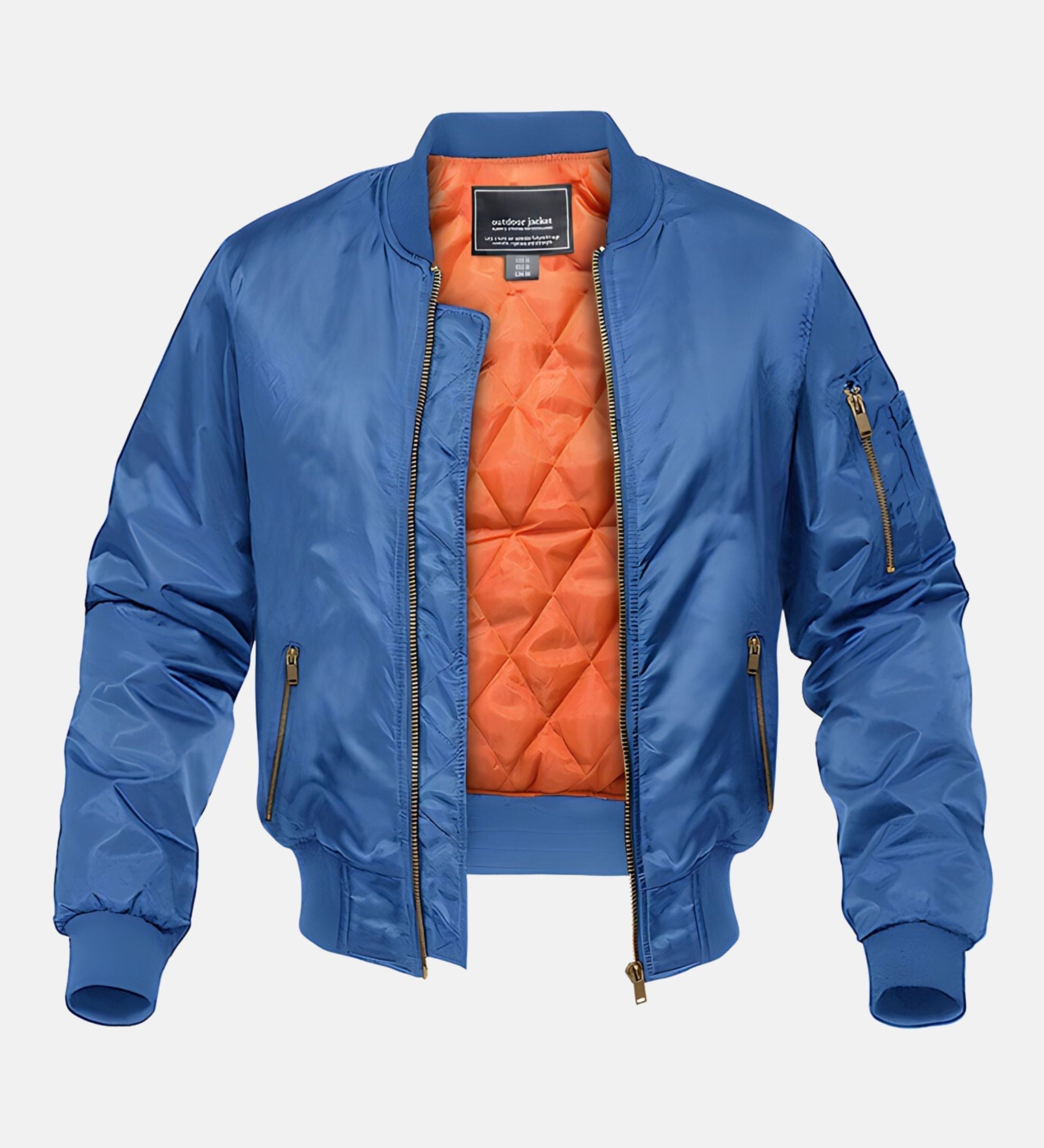 Casaco bomber acolchoado elegante