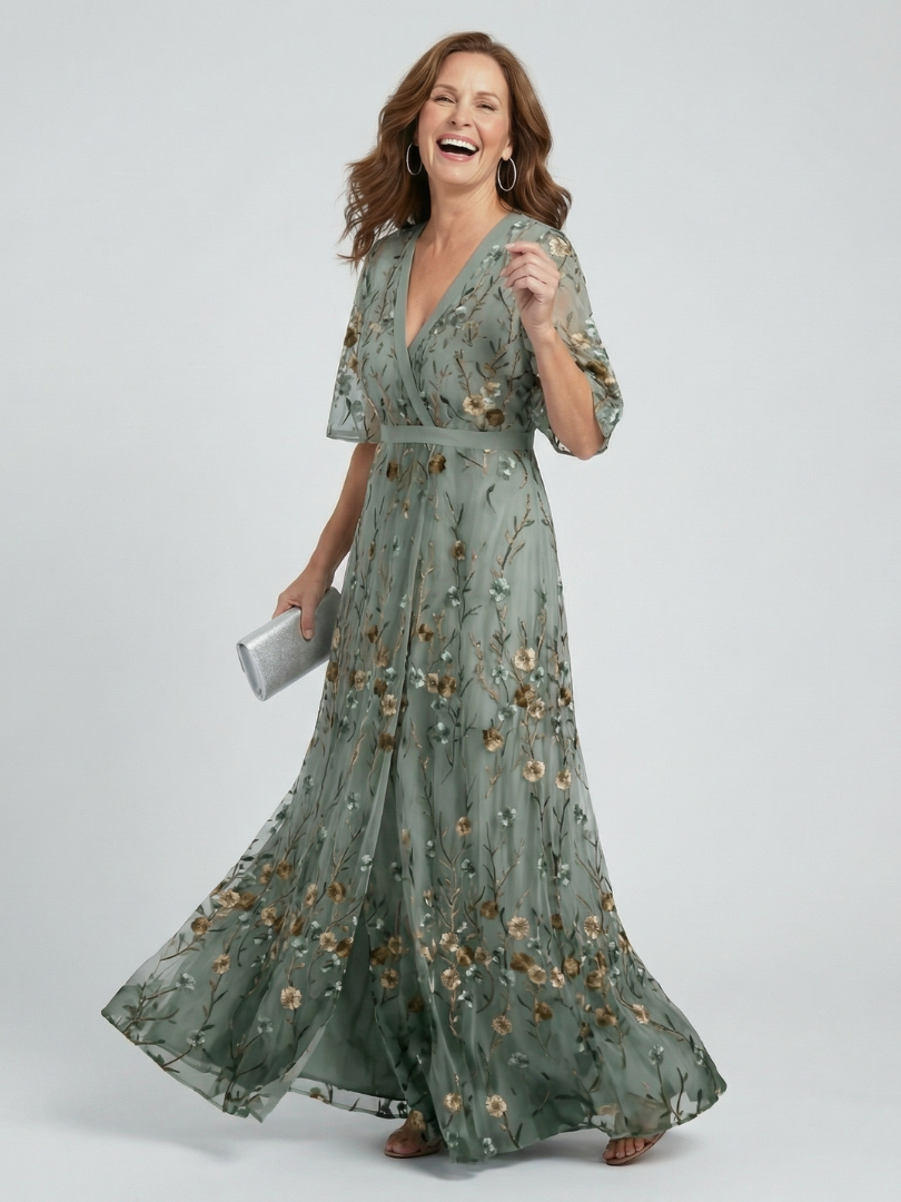 Moda Lusitana - Vestido Maxi Flutuante Floral
