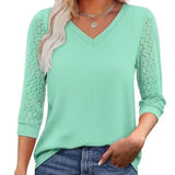 Moda Lusitana - Blusa com Renda na Manga