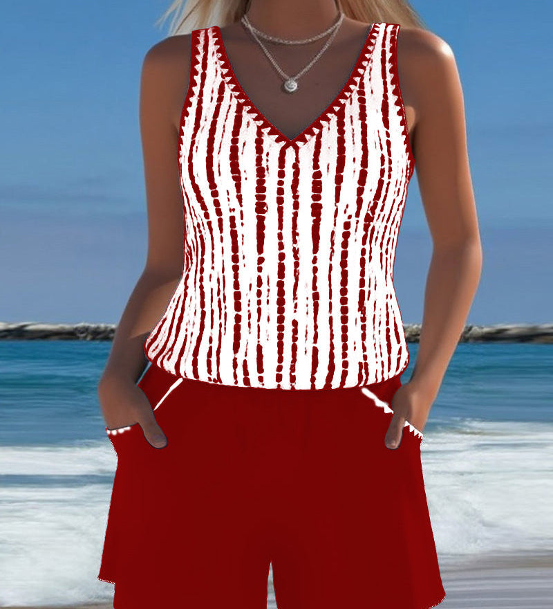 Moda Lusitana - Conjunto de Tankini com Estilo Casual