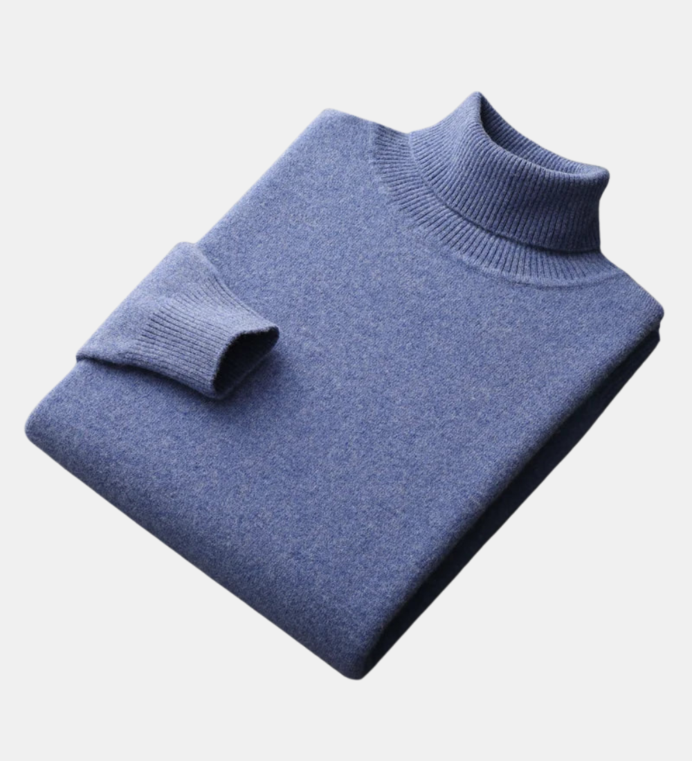 Camisola de gola alta em caxemira Mars