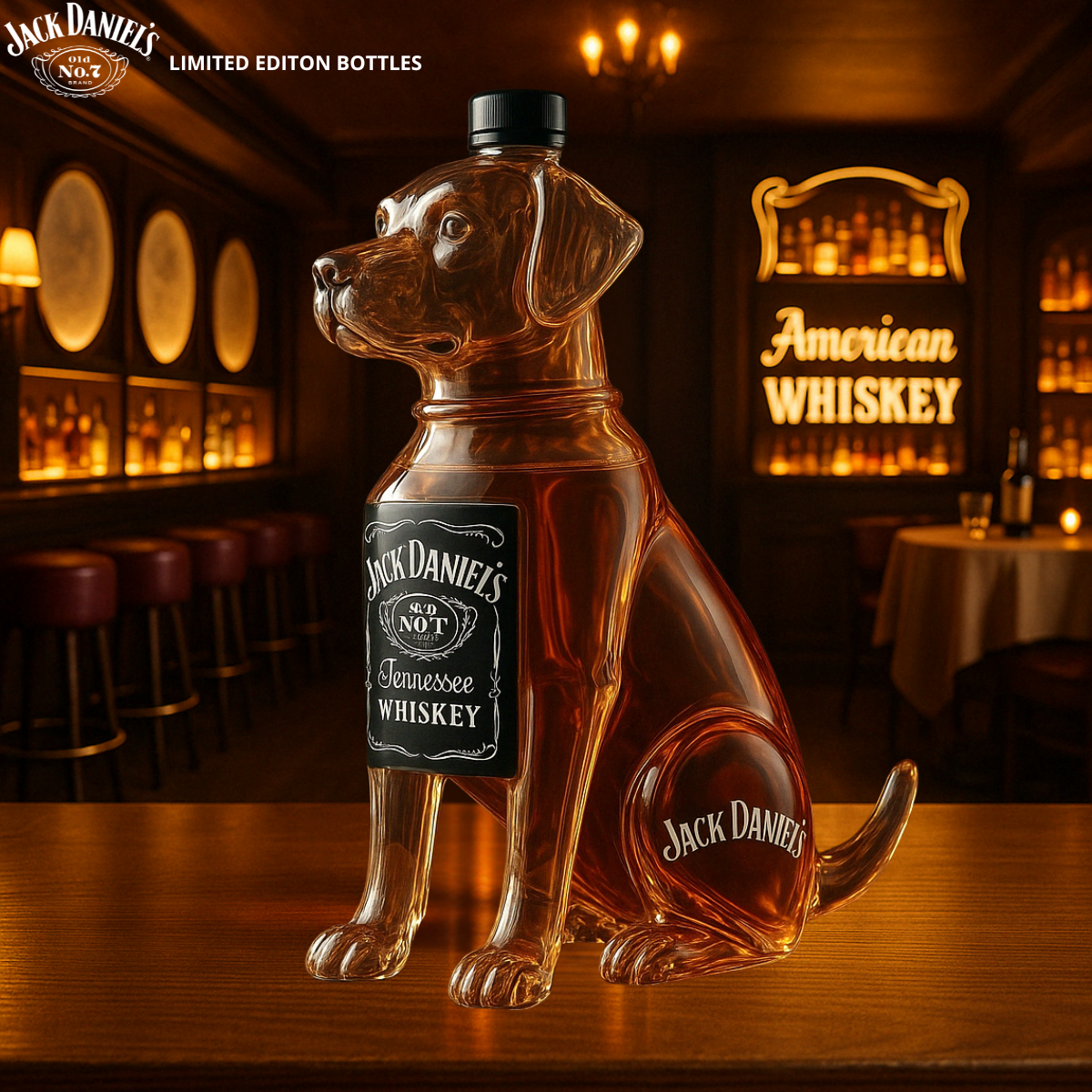 Moda Lusitana - Garrafa de Whisky Cão Sentado