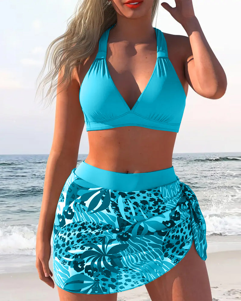 Moda Lusitana - Biquíni com Saia Estampada