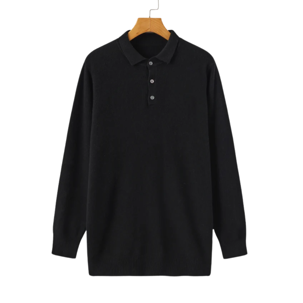 Camisa pólo 100% caxemira