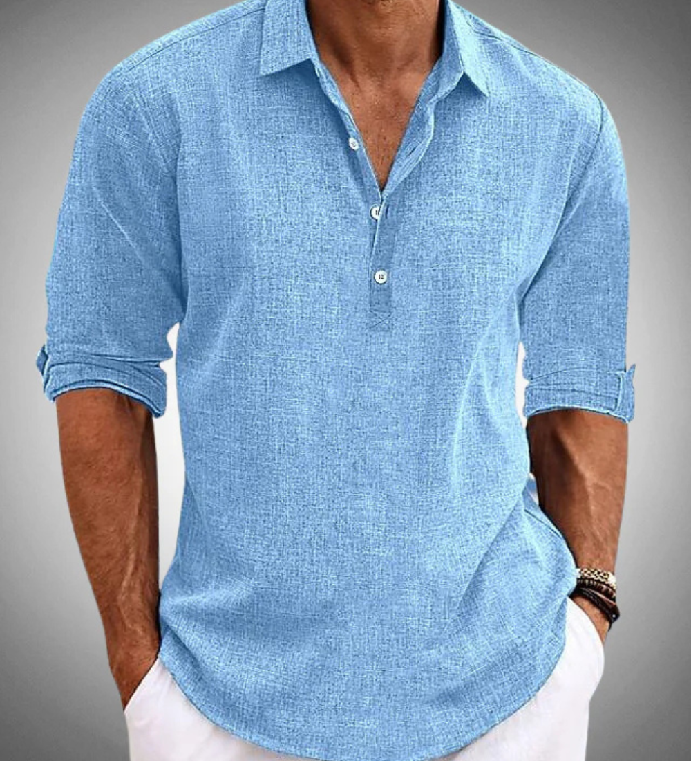 Camisa clássica de algodão Sabbio