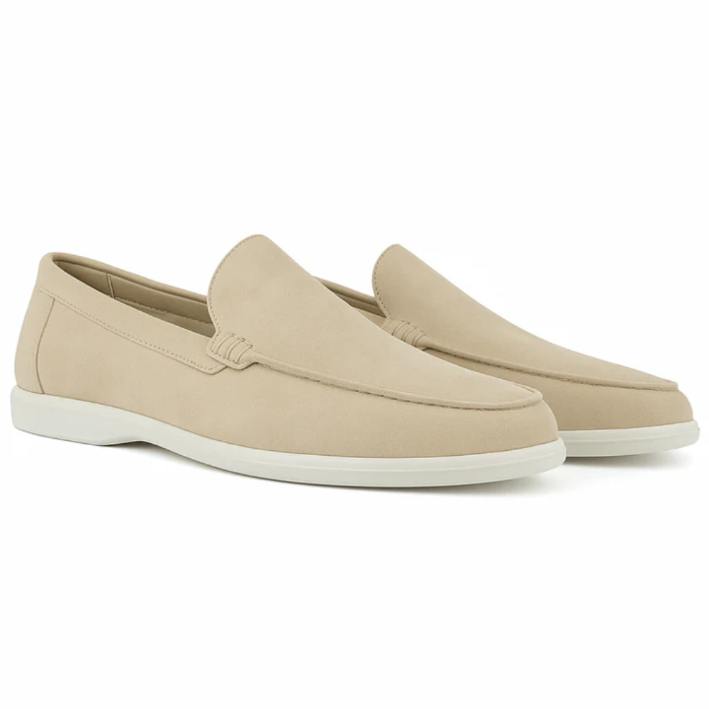 Mocassins casuais de camurça