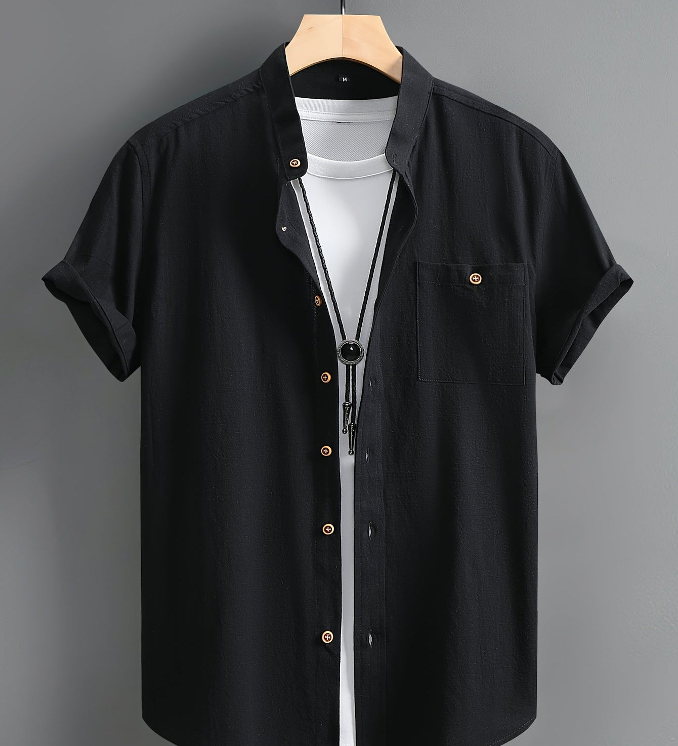 Camisa casual de manga curta