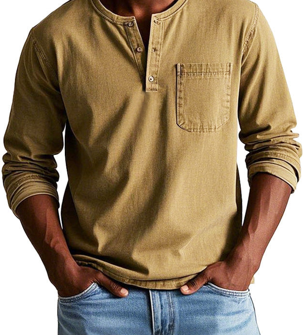 Lenoir™ | Camisa vintage de manga comprida