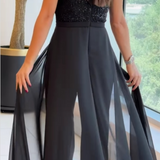 Louna™ | Macacão elegante sem mangas