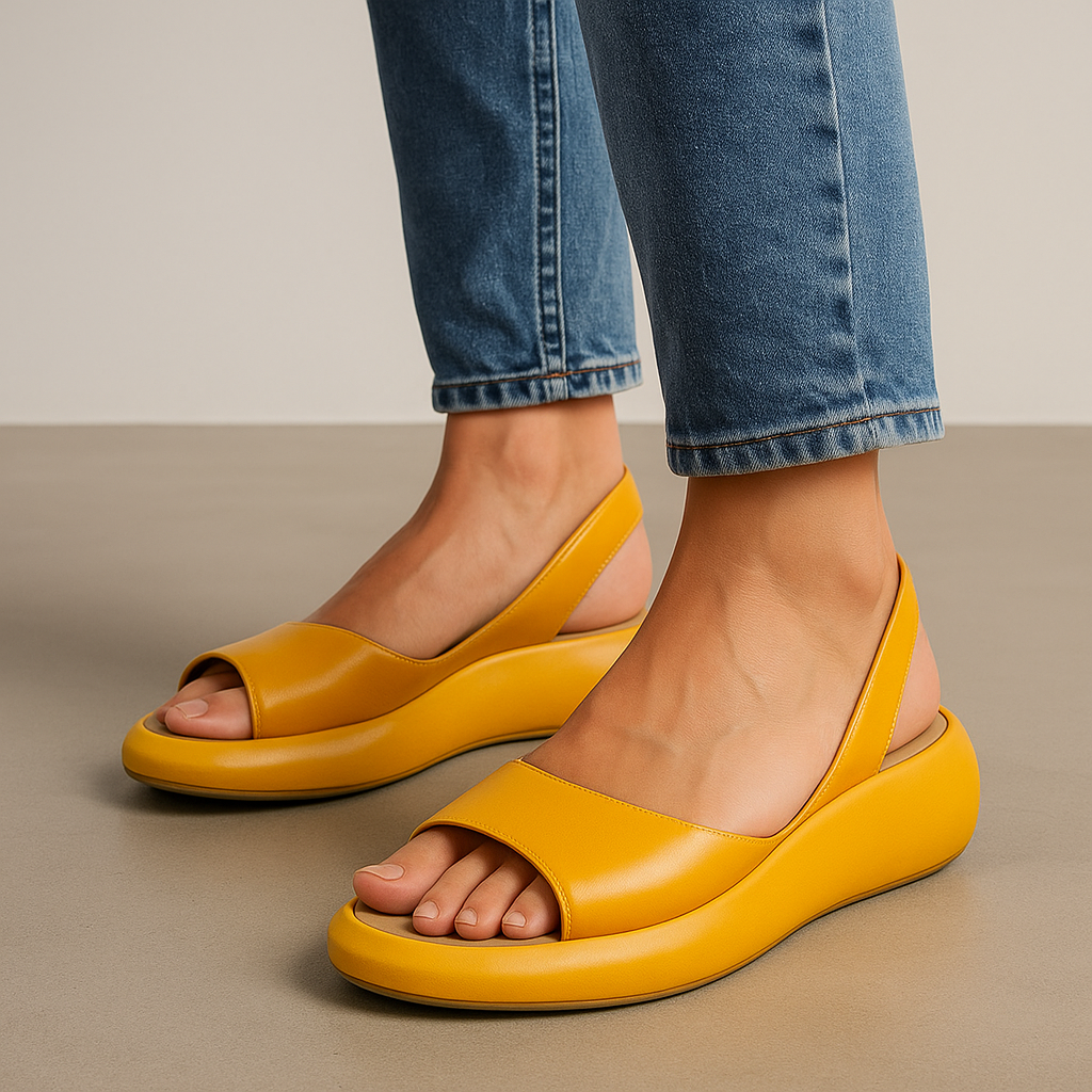 Moda Lusitana - Sandálias Elegantes com Plataforma