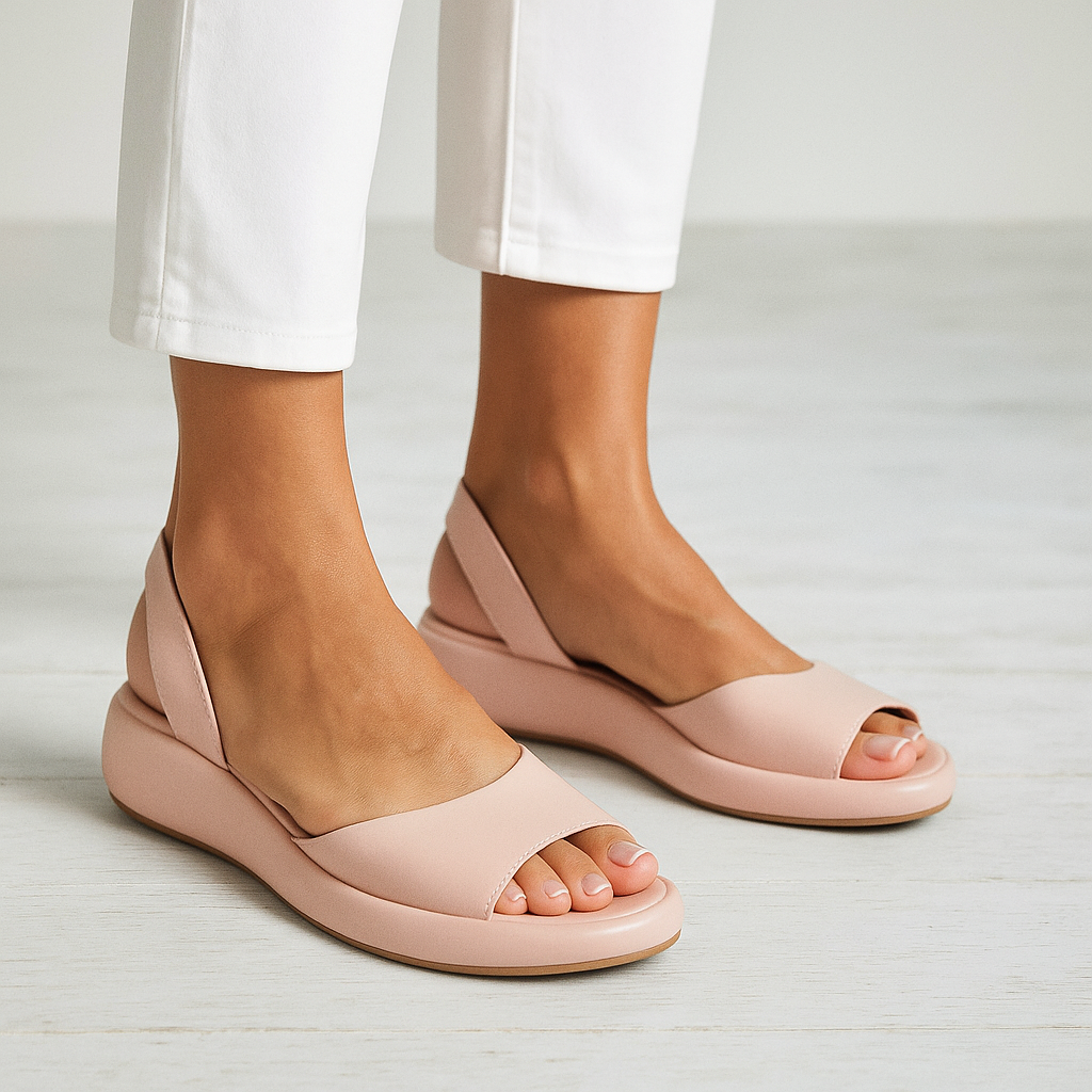 Moda Lusitana - Sandálias Elegantes com Plataforma