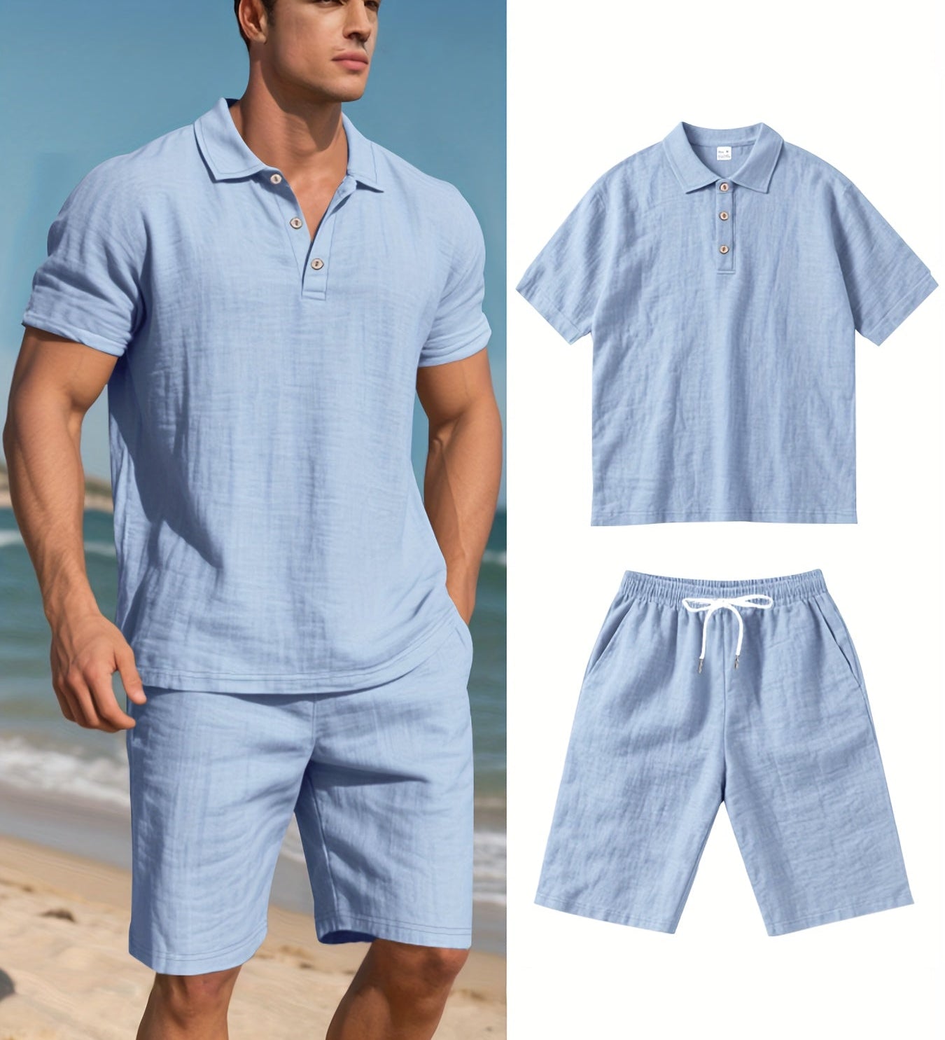 Conjunto de linho para homem