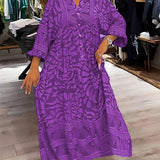Inge™ | Vestido estampado com decote em V