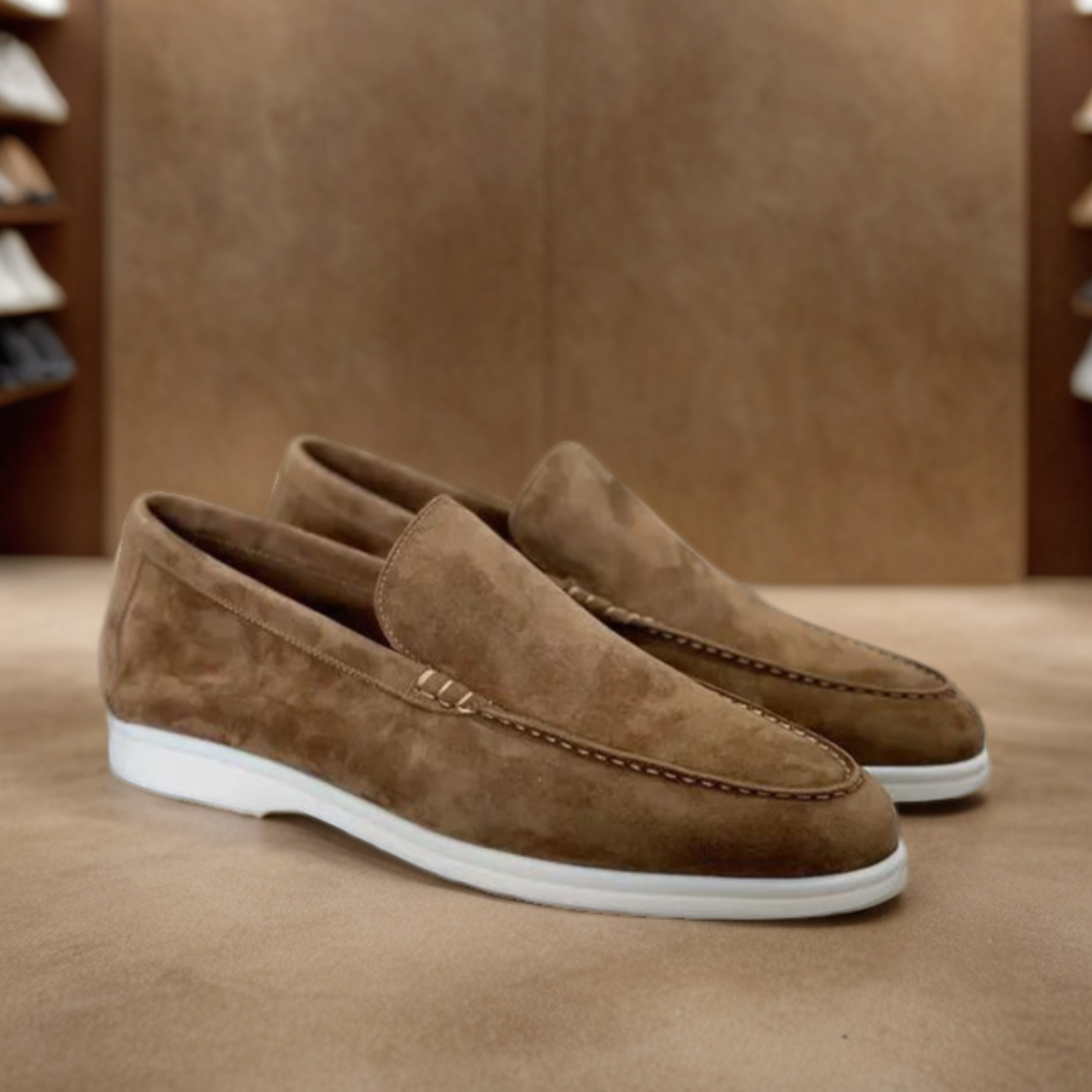 Mocassins de camurça premium