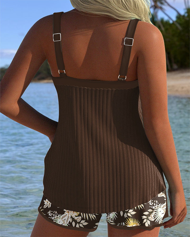 Moda Lusitana - Tankini Listrado com Calção